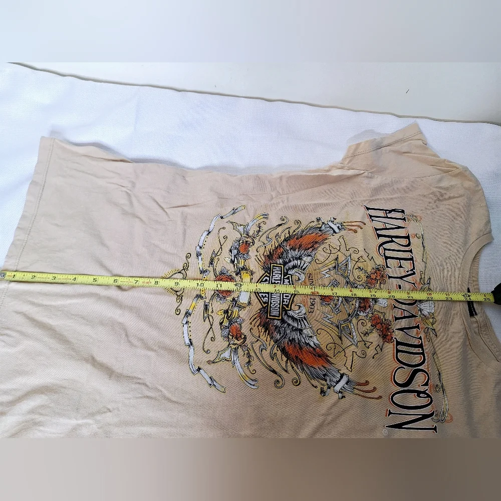 Harley-Davidson"The Biker Beauty In Silk"100% silk,biker core scarf,bonus shirt. - Picture 10 of 11